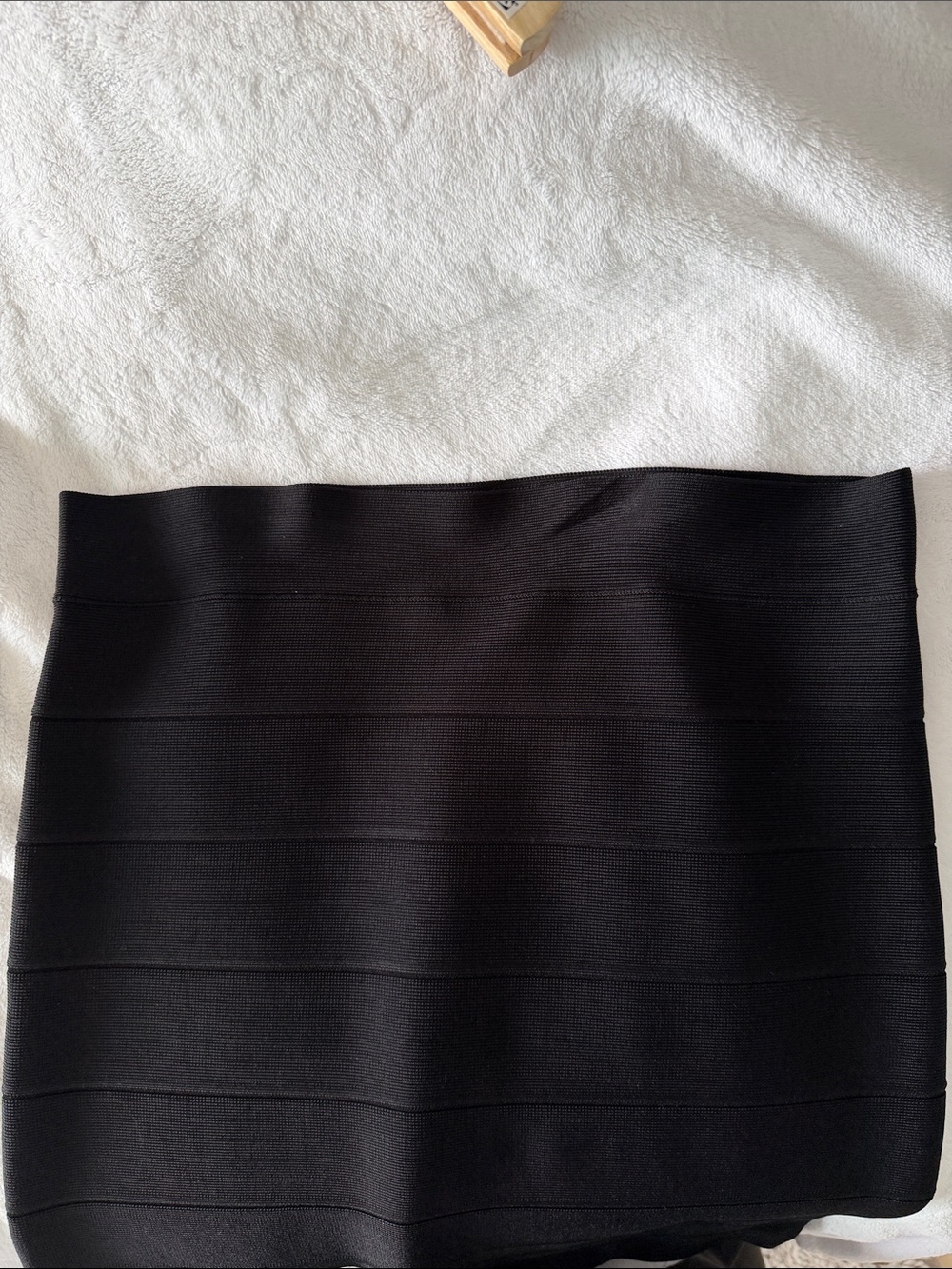 BCBGMaxAzria Black Horizontal Bandage Pencil Skirt